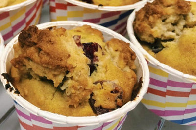 Cranberry Oat Crumble Muffin