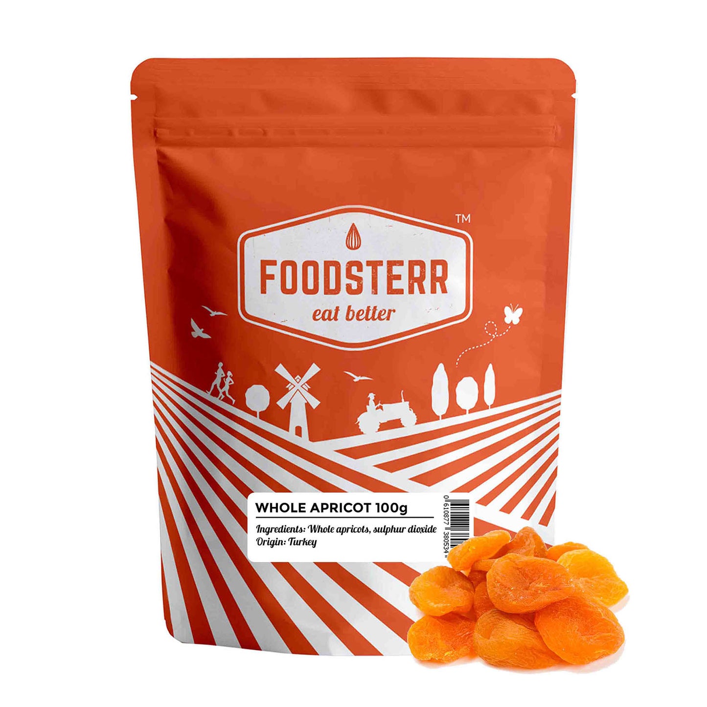 Dried Apricots, 100g - Foodsterr PTE LTD