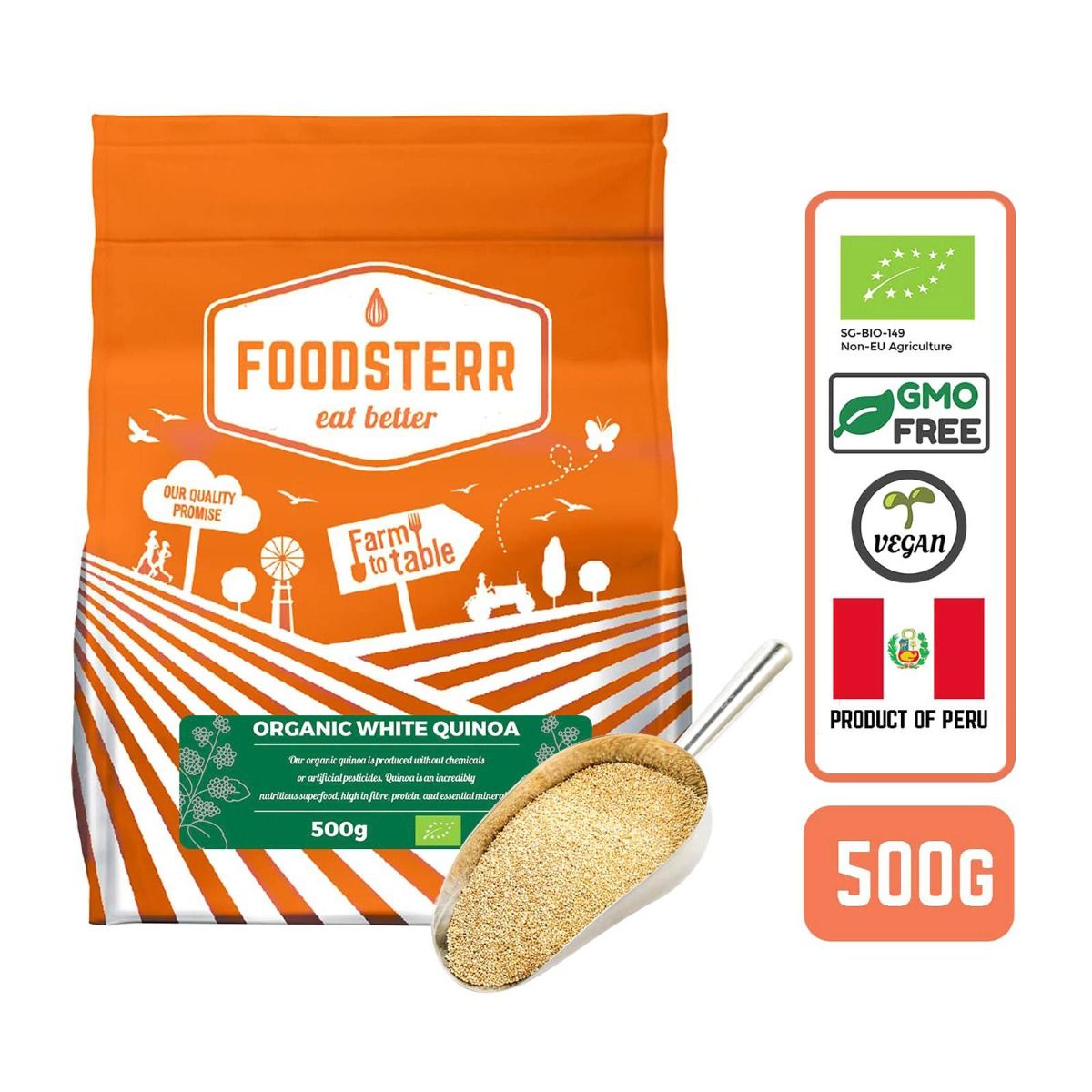 Organic White Quinoa - Foodsterr PTE LTD
