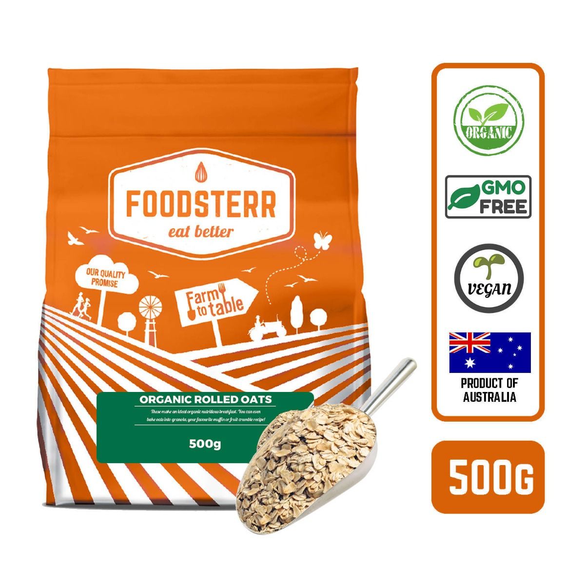 Organic Rolled Oats - Foodsterr PTE LTD