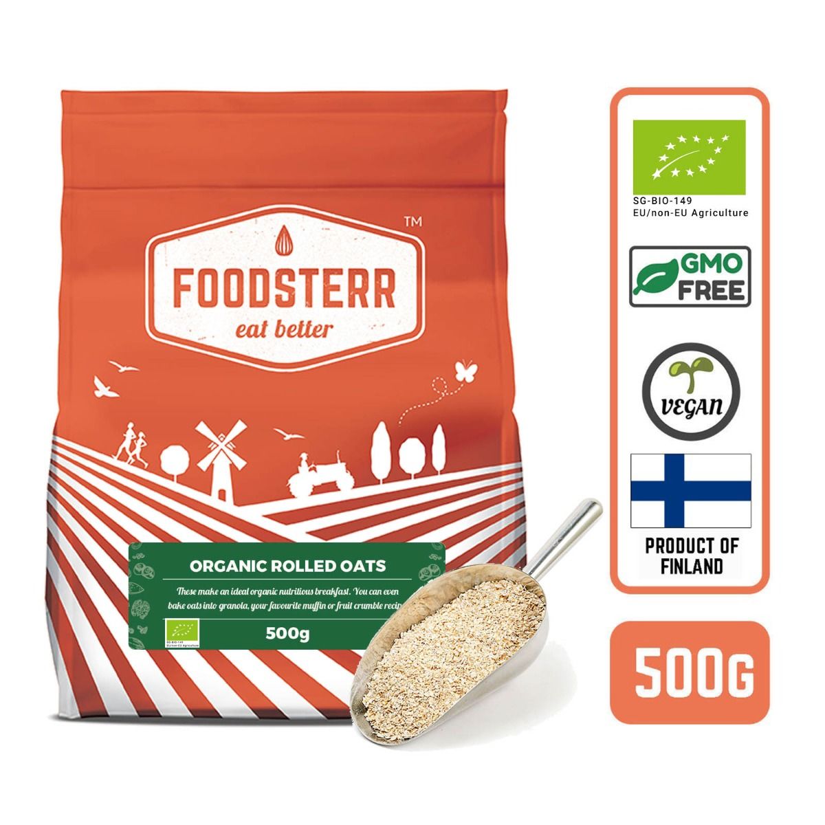 Organic Rolled Oats - Foodsterr PTE LTD