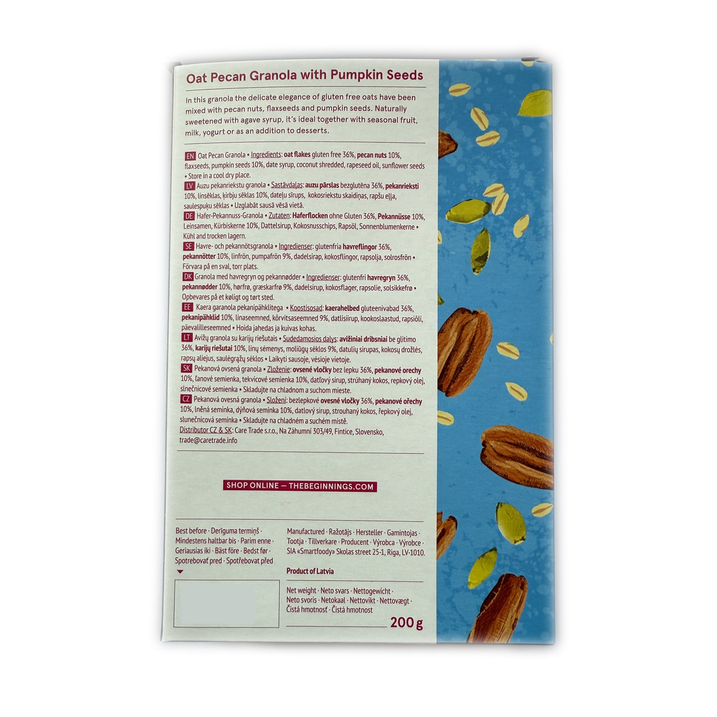 The Beginnings Pecan Oat Granola, 200 g - Foodsterr PTE LTD