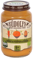 Rudolfs Organic Carrot, Pumpkin & Potato Puree - Foodsterr PTE LTD