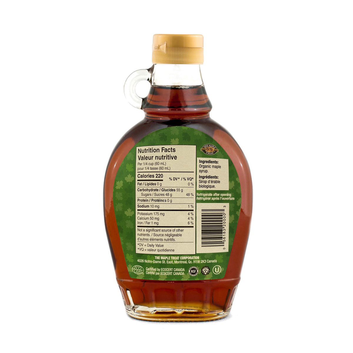 Organic Maple Syrup 250ml Case (12 Btl)