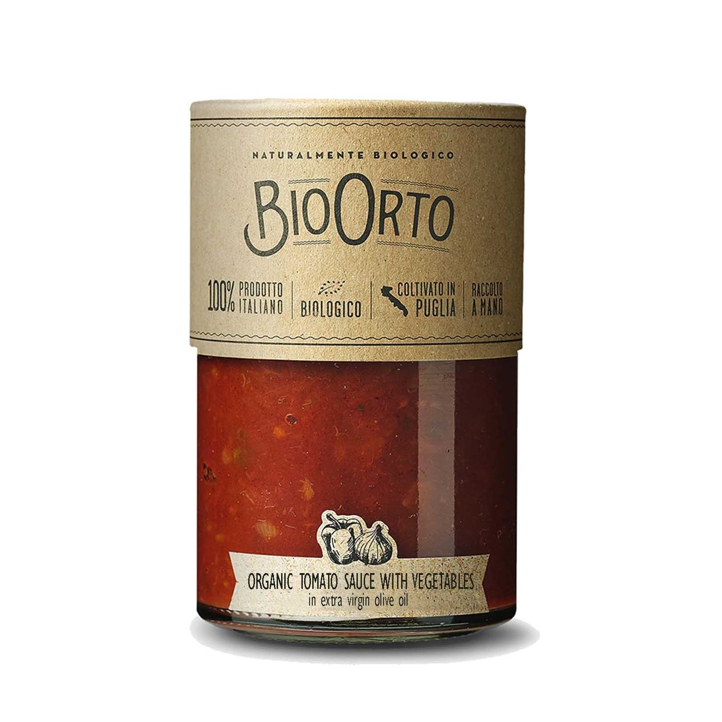 BioOrto Organic Pasta Sauce - Ortolana with Vegetables, 350G - Foodsterr PTE LTD