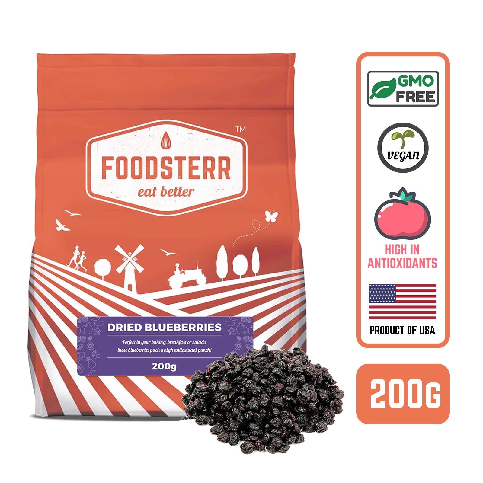Dried Blueberries - Foodsterr PTE LTD