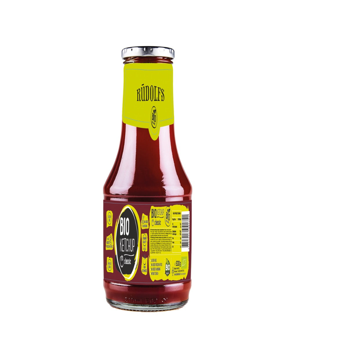 Rudolfs Organic Tomato Ketchup - Classic, 530g - Foodsterr PTE LTD