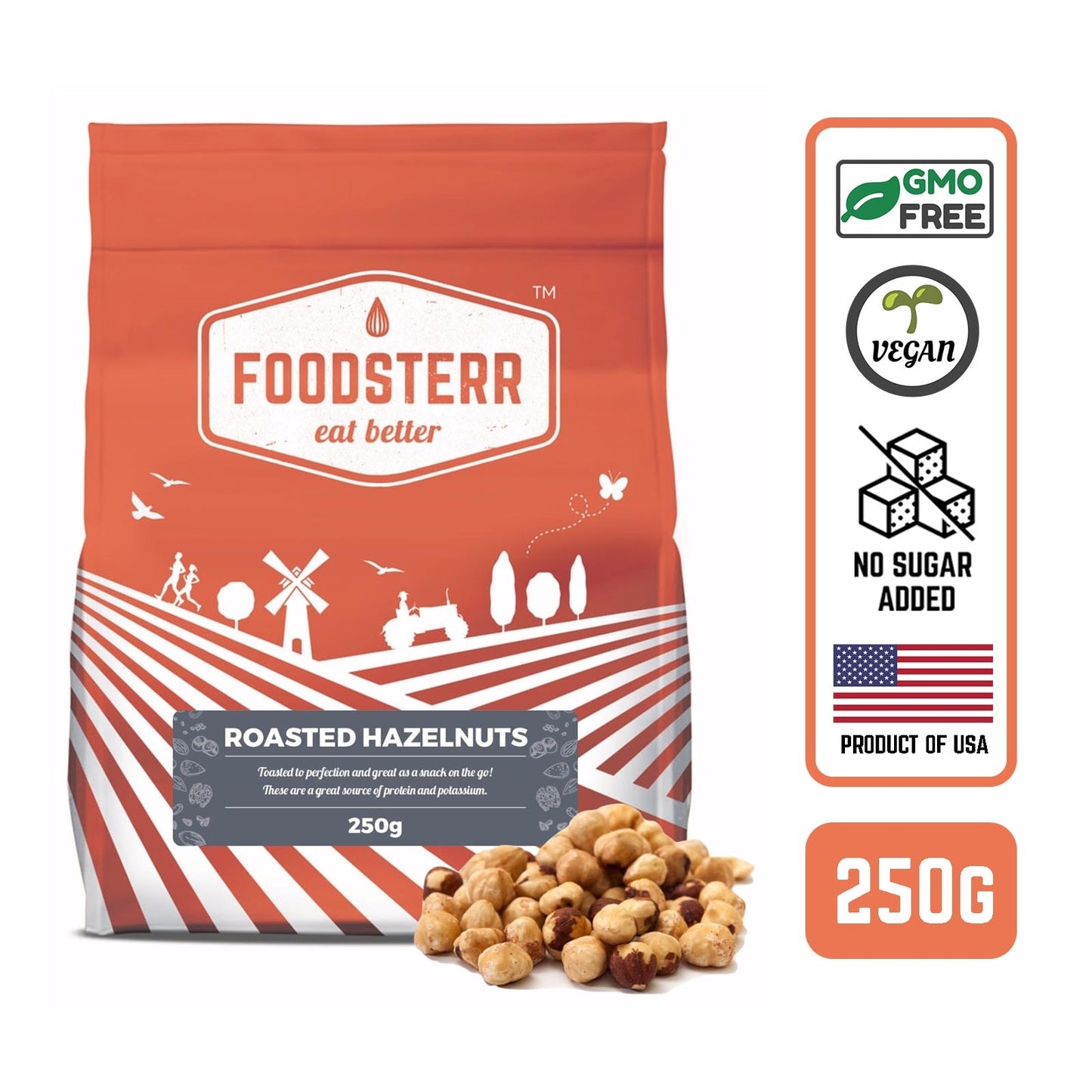 Roasted Hazelnuts - Foodsterr PTE LTD