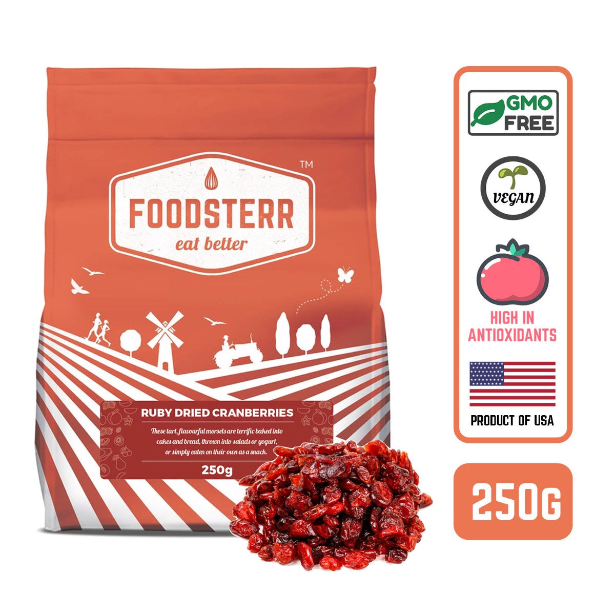 Ruby Dried Cranberries - Foodsterr PTE LTD