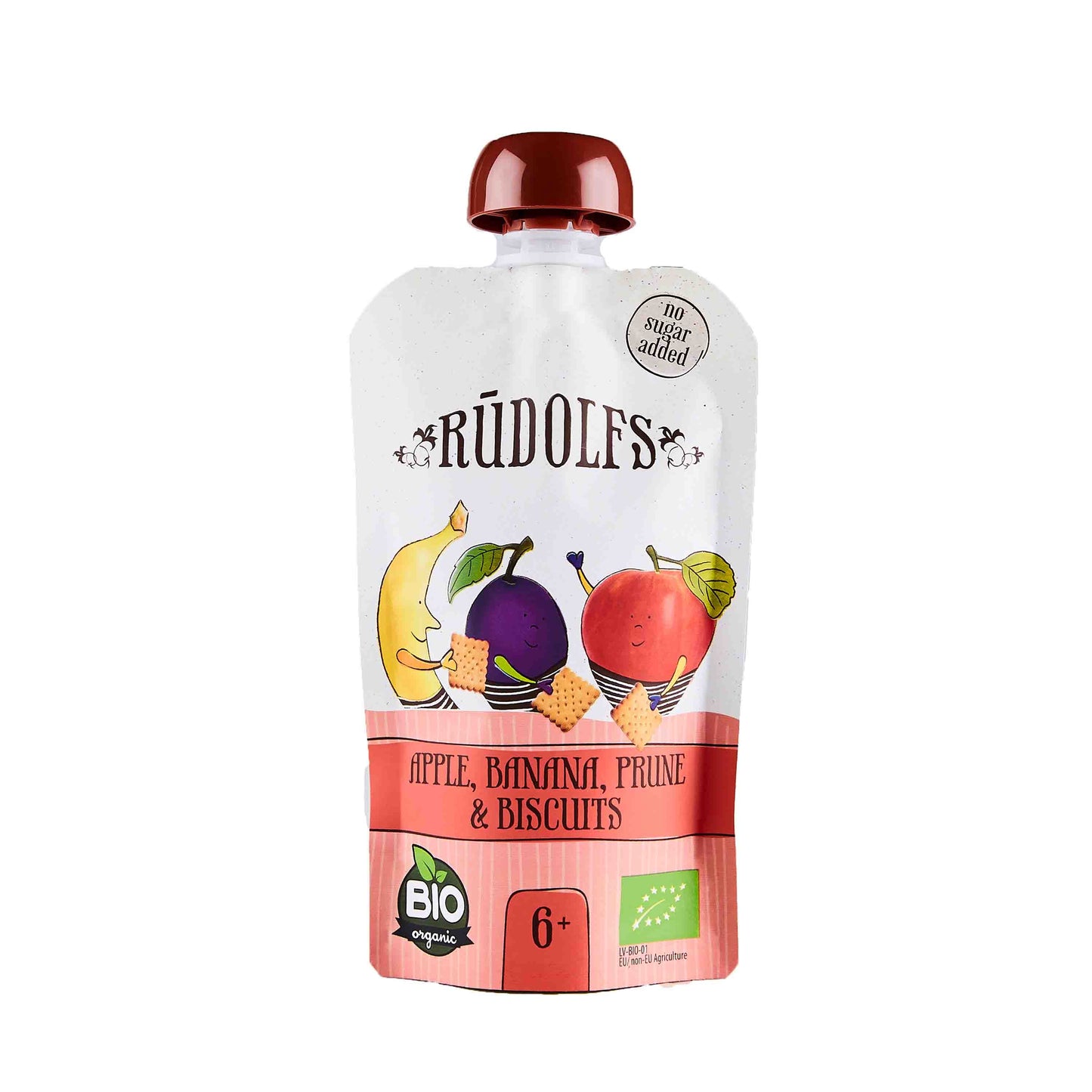 Rudolfs Organic Apple, Banana, Prune & Biscuits 6+ Months - Foodsterr PTE LTD