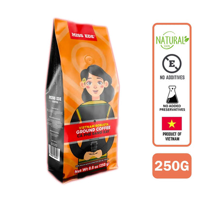 Miss Ede Ground Robusta Coffee from Vietnam, 250g - Foodsterr PTE LTD