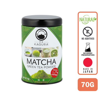 Kagura Matcha Green Tea Powder, 70g - Foodsterr PTE LTD