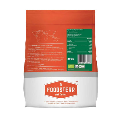 Organic Cashews, 200 grams - Foodsterr PTE LTD
