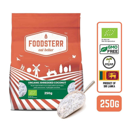 Organic Shredded Coconut, 0.25kg - Foodsterr PTE LTD