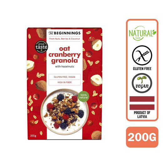 The Beginnings Cranberries Oat Granola, 200 g - Foodsterr PTE LTD