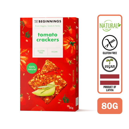 The Beginnings RAW Tomato Crackers  80g