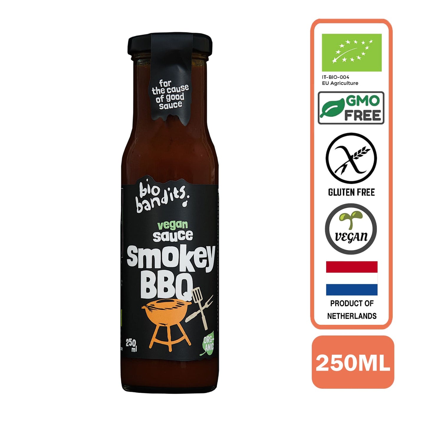 BioBandits Organic Smokey BBQ Sauce, 250ml
