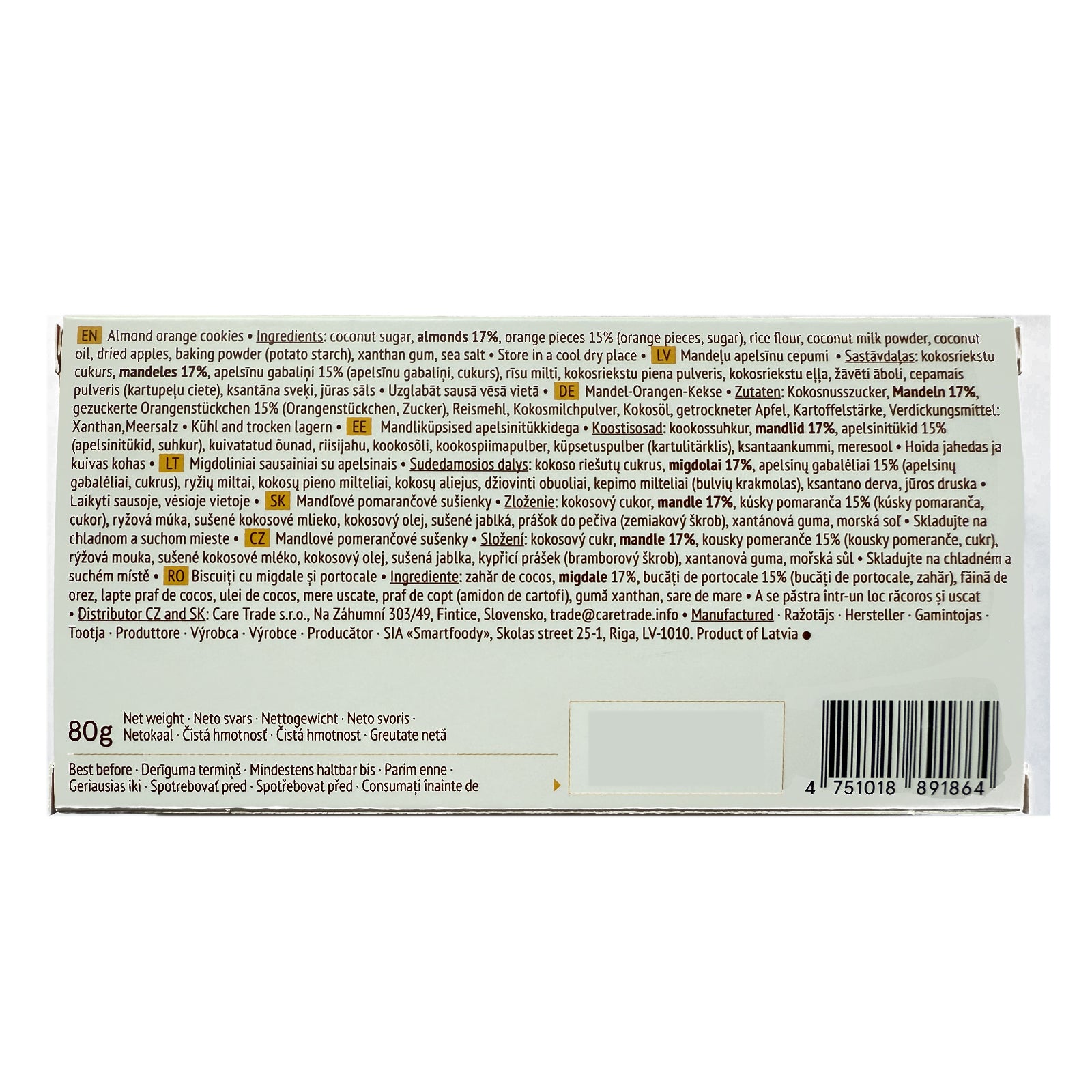 The Beginnings Almond Orange Cookies , 80 g - Foodsterr PTE LTD