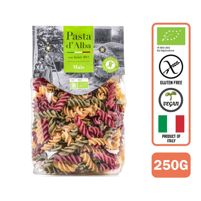 Pasta D'Alba Organic Gluten Free Artisinal Tricolor Fusilli 250G