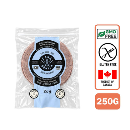 Casa Bonita Mexican Style Organic Blue Corn Tortillas 250g