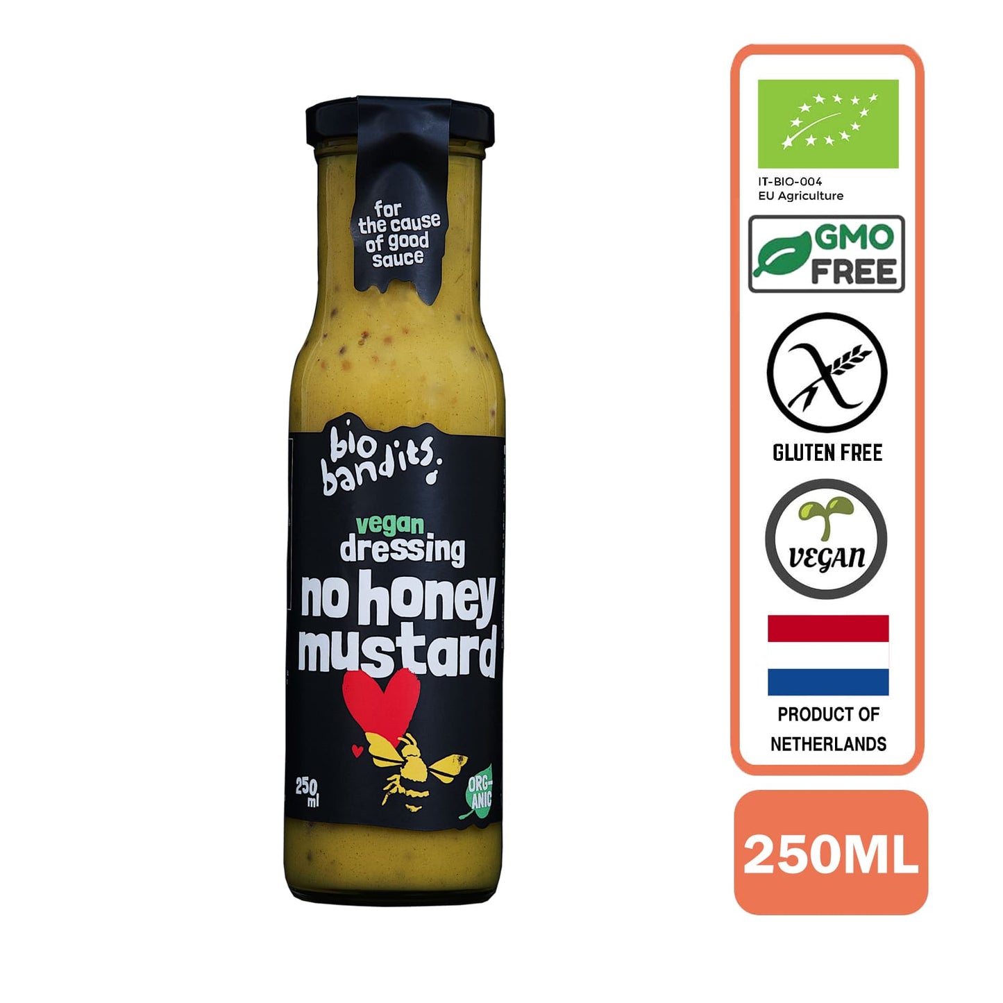 BioBandits Organic No-Honey Mustard Dressing, 250ml