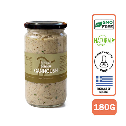Farmhouse Greek Babaganoush. GMO & Preservative Free, 180g