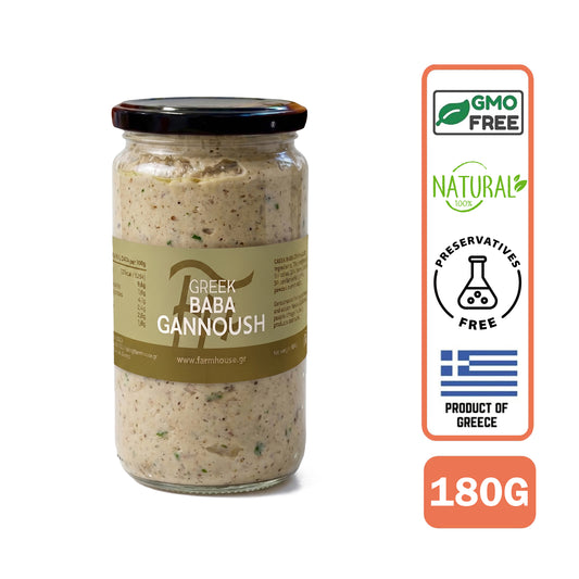 Farmhouse Greek Babaganoush. GMO & Preservative Free, 180g