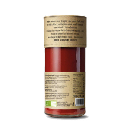 BioOrto Organic Tomato Passata Sauce with Lycopene, 520G