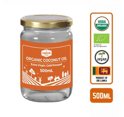 Foodsterr Organic Coconut Oil - Virgin Cold Pressed, 500ml - Foodsterr PTE LTD