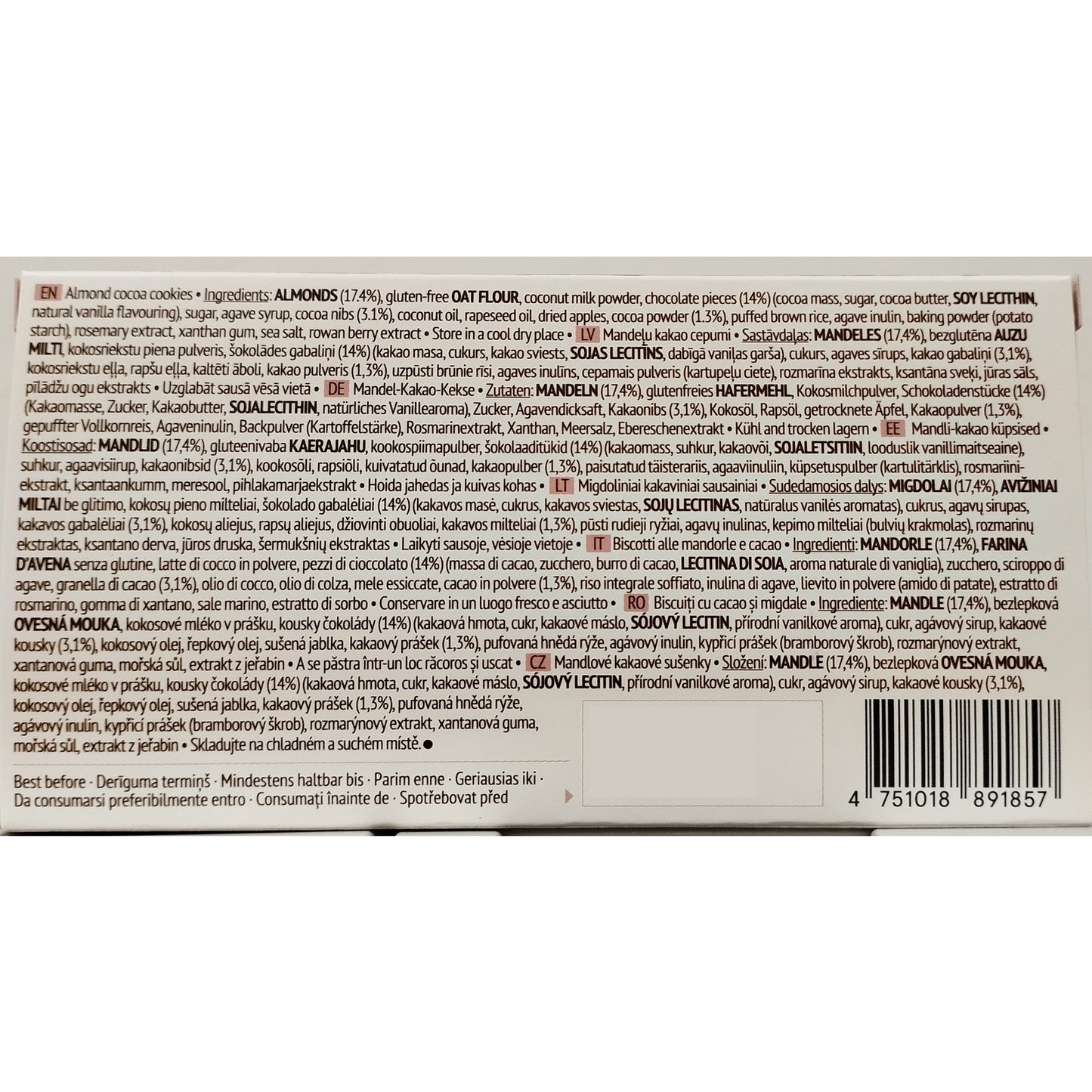 The Beginnings Almond Cocoa Cookies, 80 g