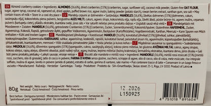 The Beginnings Almond Cranberry Cookies, 80g