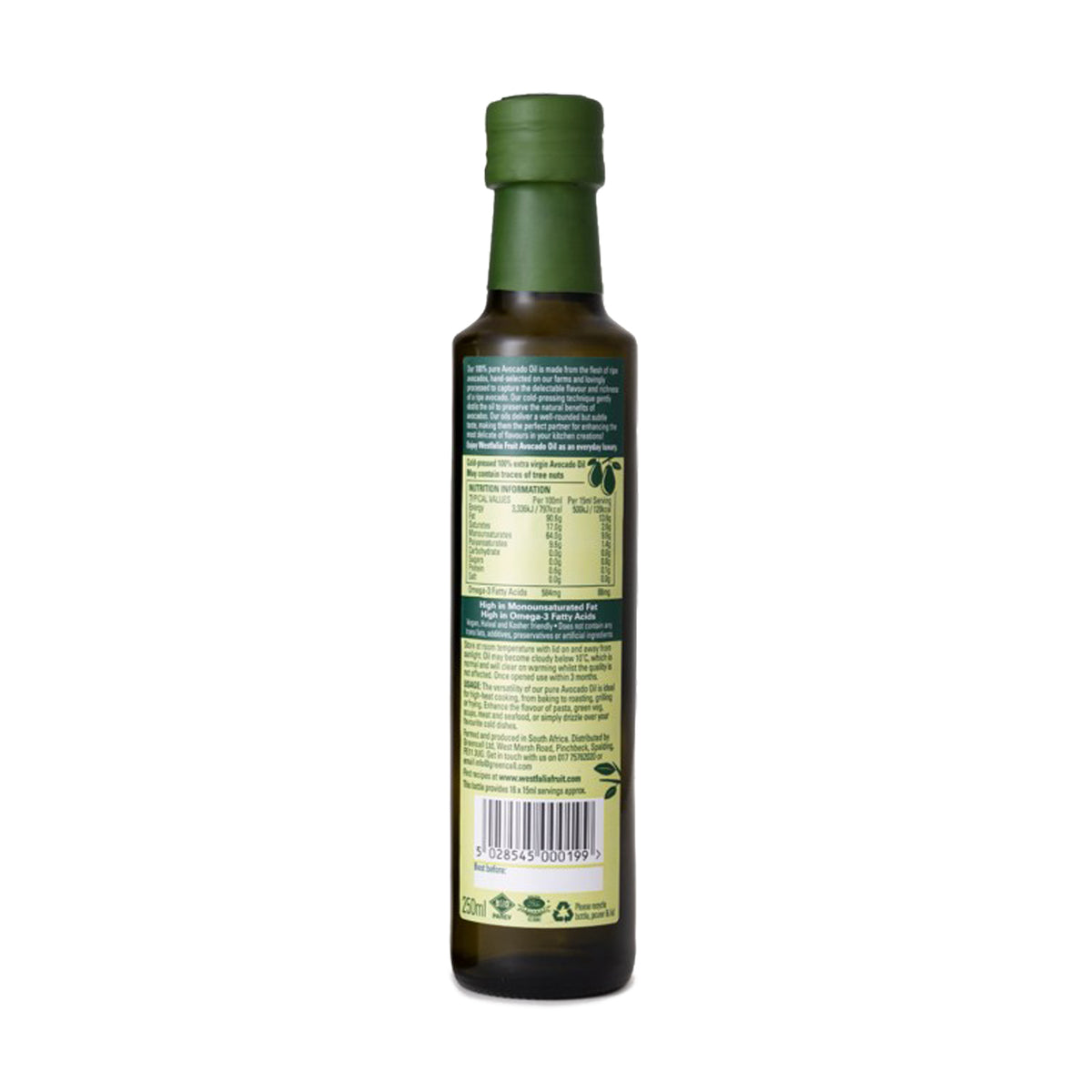 Westfalia Fruits Avocado Oil, 250ml Case (6 Btl)