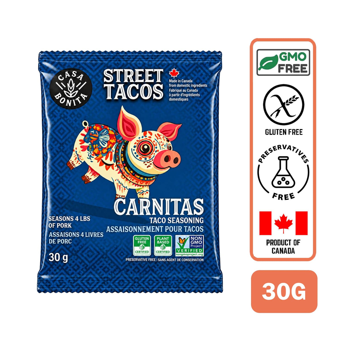 Casa Bonita Mexican Street Tacos Carnitas Seasoning 30g