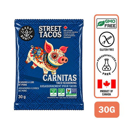 Casa Bonita Mexican Street Tacos Carnitas Seasoning 30g