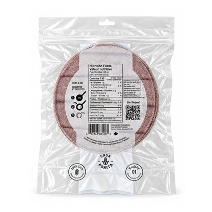 Casa Bonita Mexican Style Organic Blue Corn Tortillas 250g