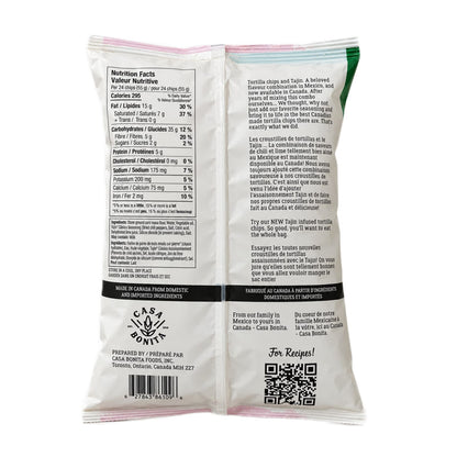 Casa Bonita Mexican Cantina Style Tortilla Chips, Tajin Chili Lime Flavored 300g