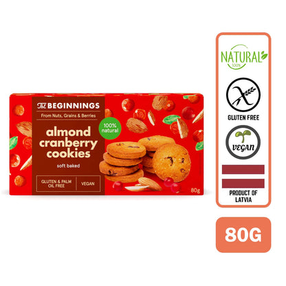 The Beginnings Almond Cranberry Cookies, 80g