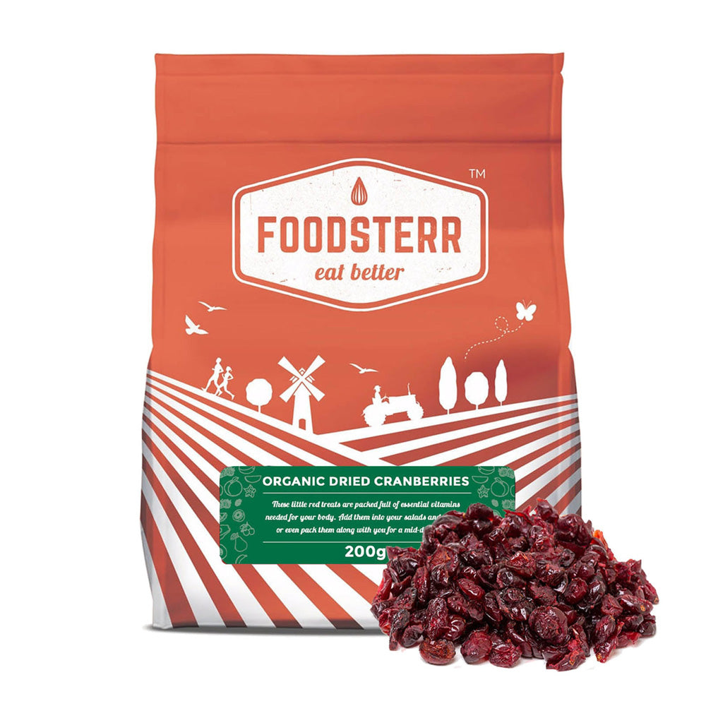 Organic Dried Cranberries - Foodsterr PTE LTD