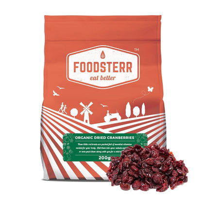 Organic Dried Cranberries - Foodsterr PTE LTD