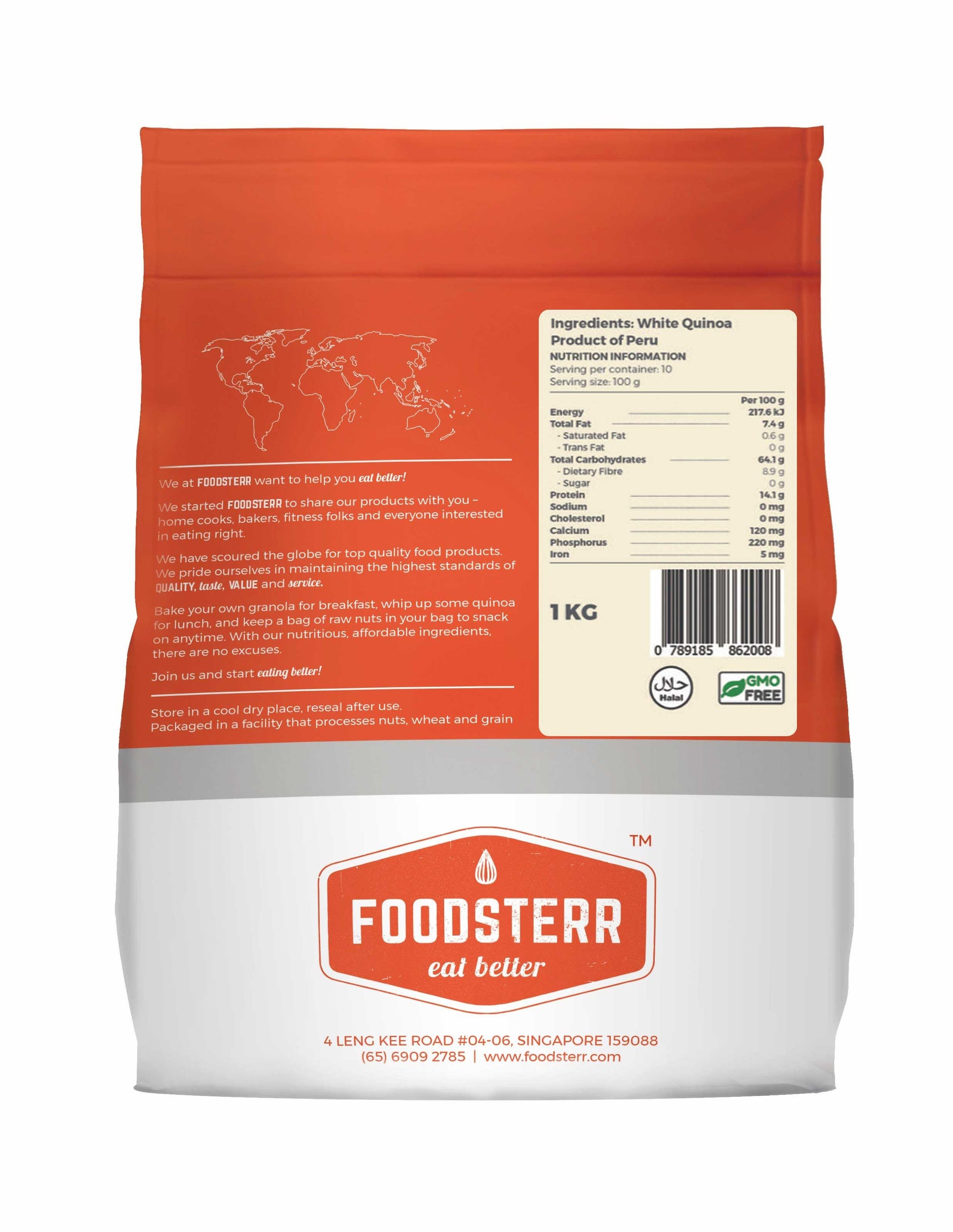 White Quinoa, 1KG - Foodsterr PTE LTD