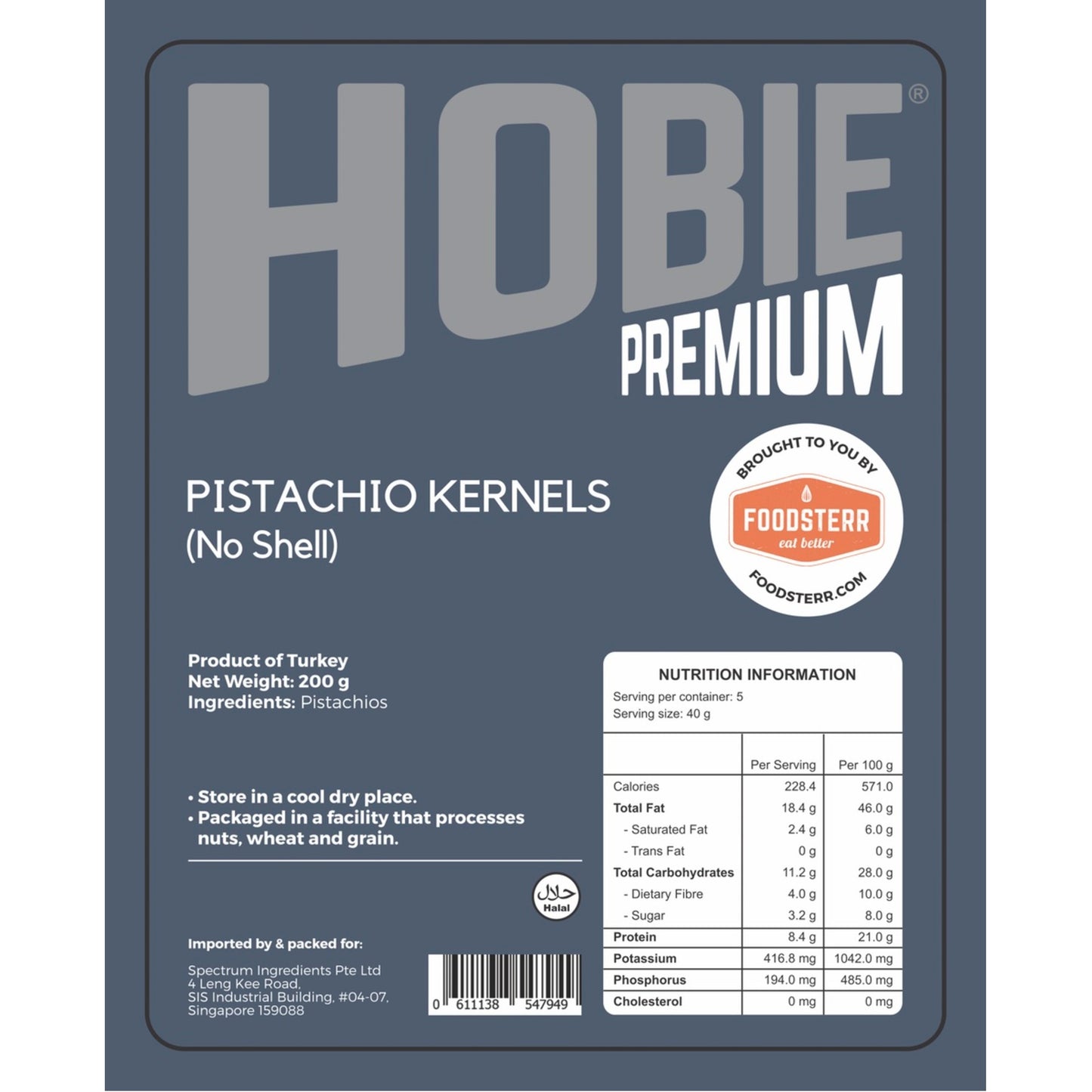 Pistachio Kernels (No Shell) - Foodsterr PTE LTD