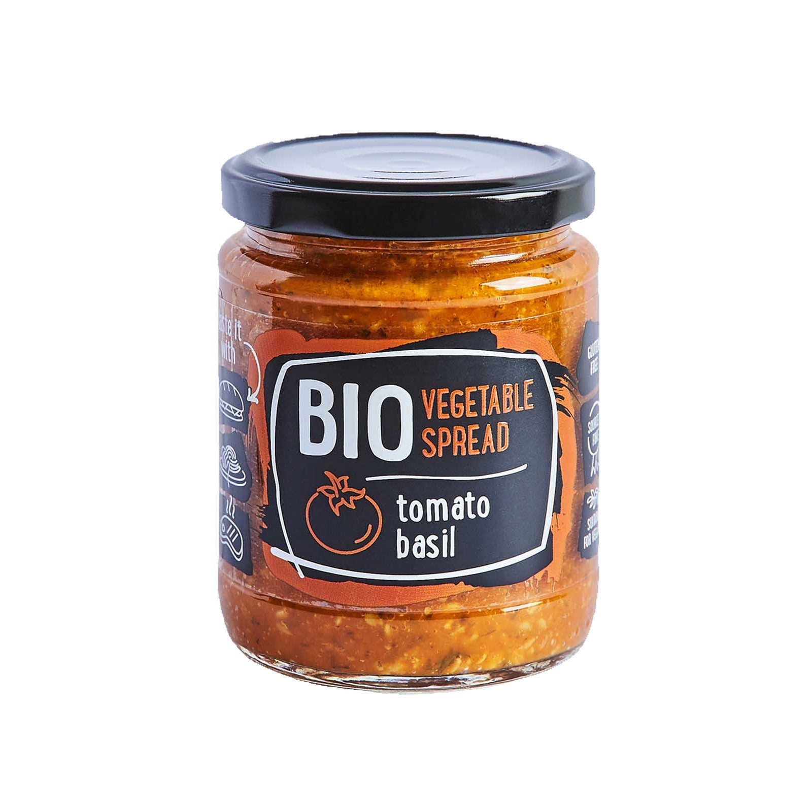 Rudolfs Organic Vegetable spread - Tomato & Basil (Gluten Free) - Foodsterr PTE LTD