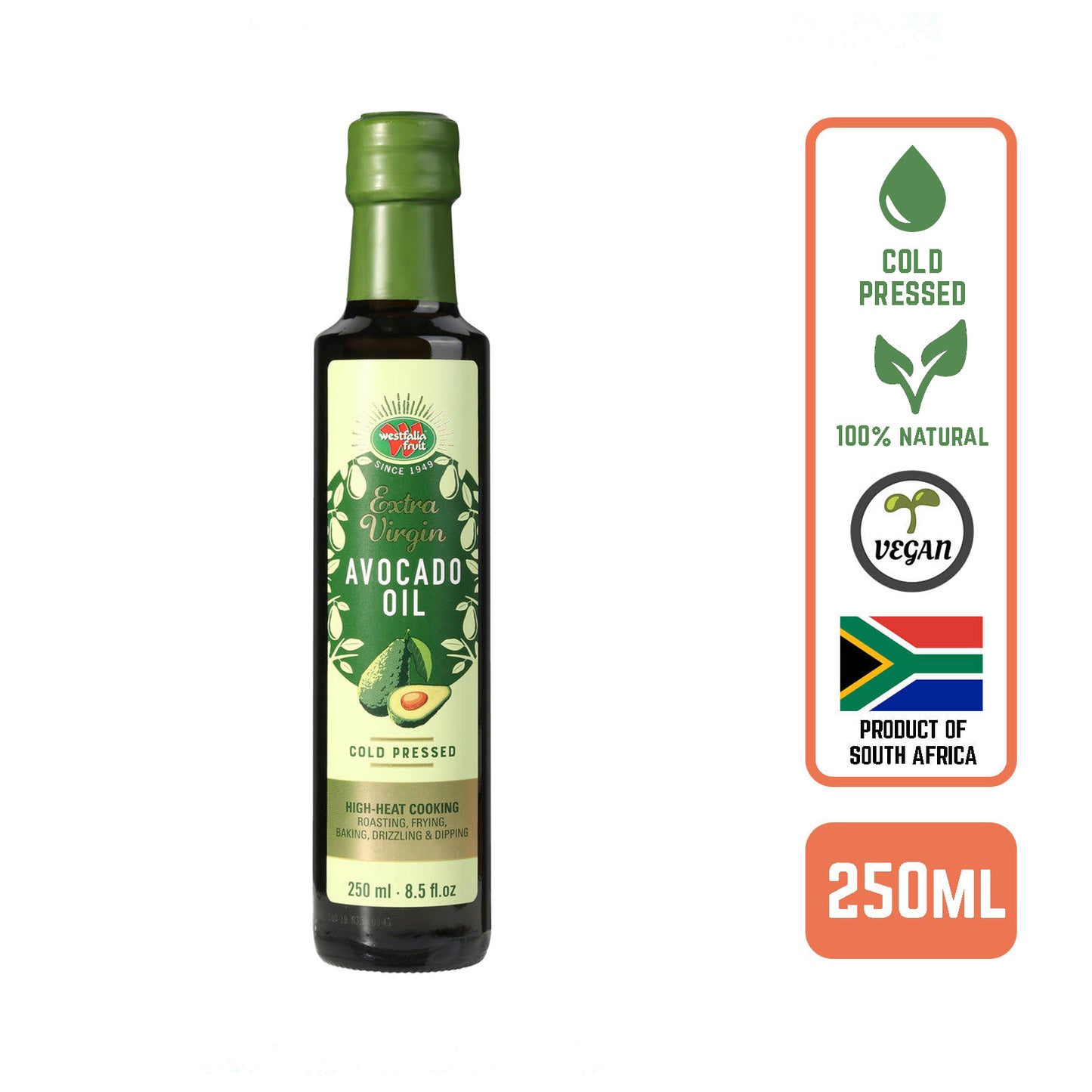 Westfalia Fruits Avocado Oil, 250ml Case (6 Btl)