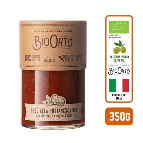 BioOrto Organic Pasta Sauce - Puttanesca, 350G (6 btls/case)