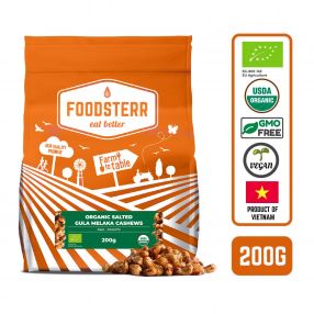 Foodsterr Organic Salted Gula Melaka Cashews 200g