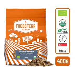 Foodsterr Organic Coconut & Buckwheat Granola 400g