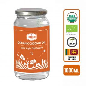 Foodsterr Organic Coconut Oil - Virgin Cold Pressed, 1L