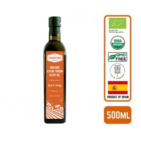 Foodsterr Organic Extra Virgin Olive Oil - Cold Pressed, 500ml