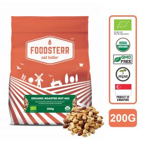 Foodsterr Organic Roasted Nut Mix (no salt), 200G
