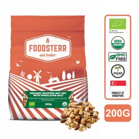 Foodsterr Organic Roasted Nut Mix with Himalyan Salt, 200G